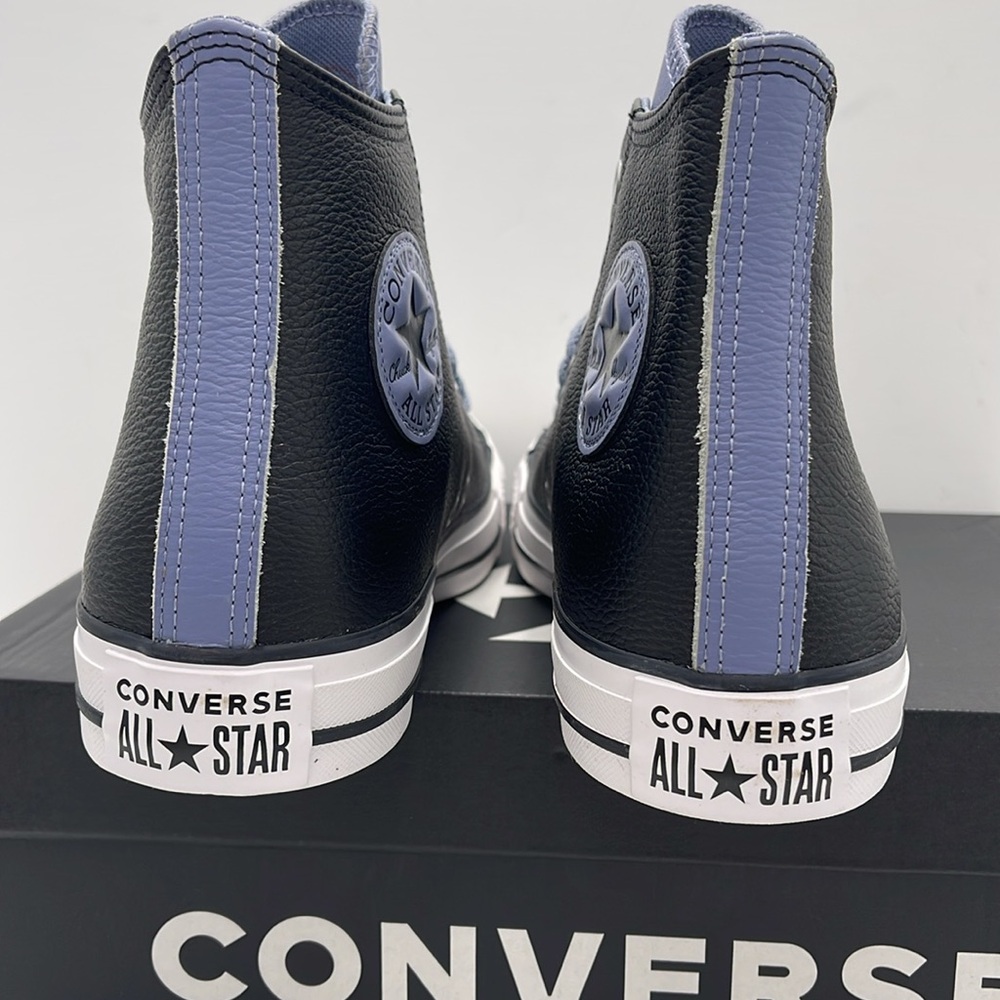 Converse Men’s High-Tops Chuck Taylor All Star Hi Leather Sneaker Black A06570C - Picture 13 of 16